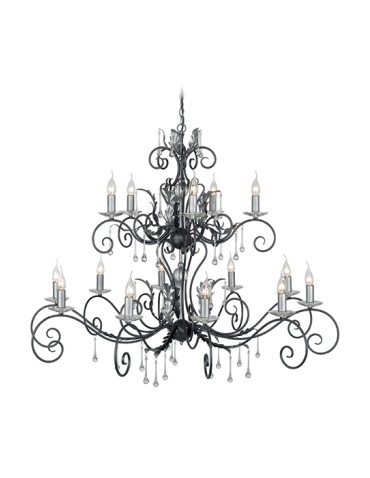 Elstead Lighting Interior Wisząca AMARILLI 15x60W E14 AML15 BLK/SILVER