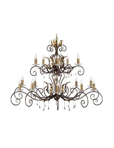 Elstead Lighting Interior Wisząca AMARILLI 15x60W E14 AML15 BRONZE