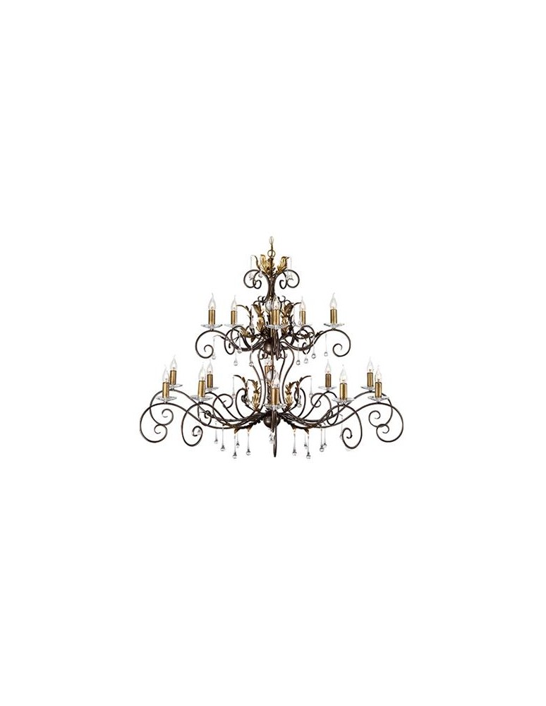 Żyrandole świecznikowe - Elstead Lighting Interior Wisząca AMARILLI 15x60W E14 AML15 BRONZE - produkt kolory-swiatla.pl 1
