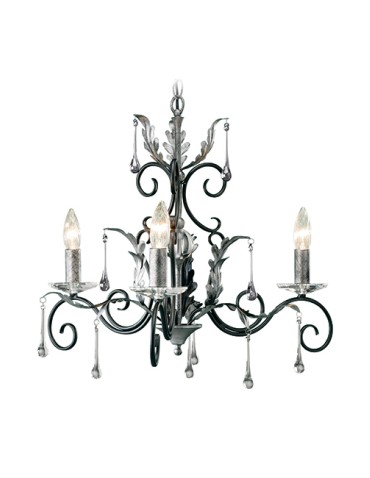 Elstead Lighting Interior Wisząca AMARILLI 3x60W E14 AML3 BLK/SILVER
