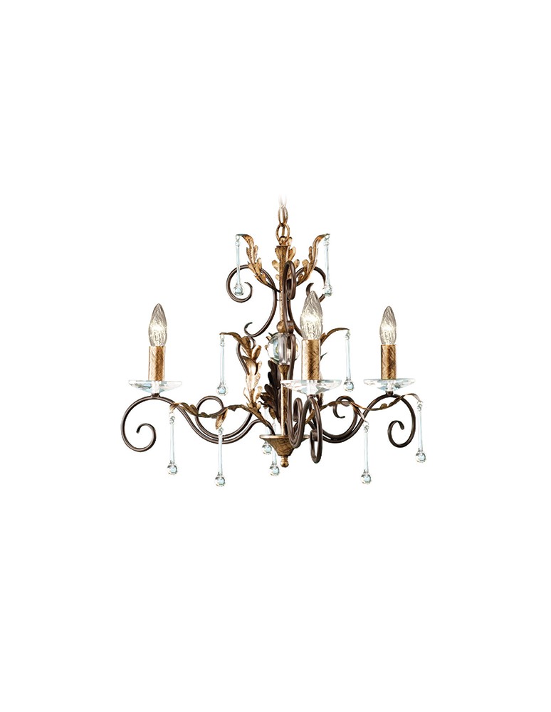 Żyrandole świecznikowe - Elstead Lighting Interior Wisząca AMARILLI 3x60W E14 AML3 BRONZE - produkt kolory-swiatla.pl 1