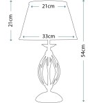 Lampy stołowe klasyczne - Elstead ARTISAN 1x60W E27 ART/TL AGD BRASS Biurkowa - product 2