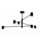 Lampy wiszące nowoczesne - Light Prestige Snow 6 wiszący czarny LP-731/6P BK 6xGU10 - product 1