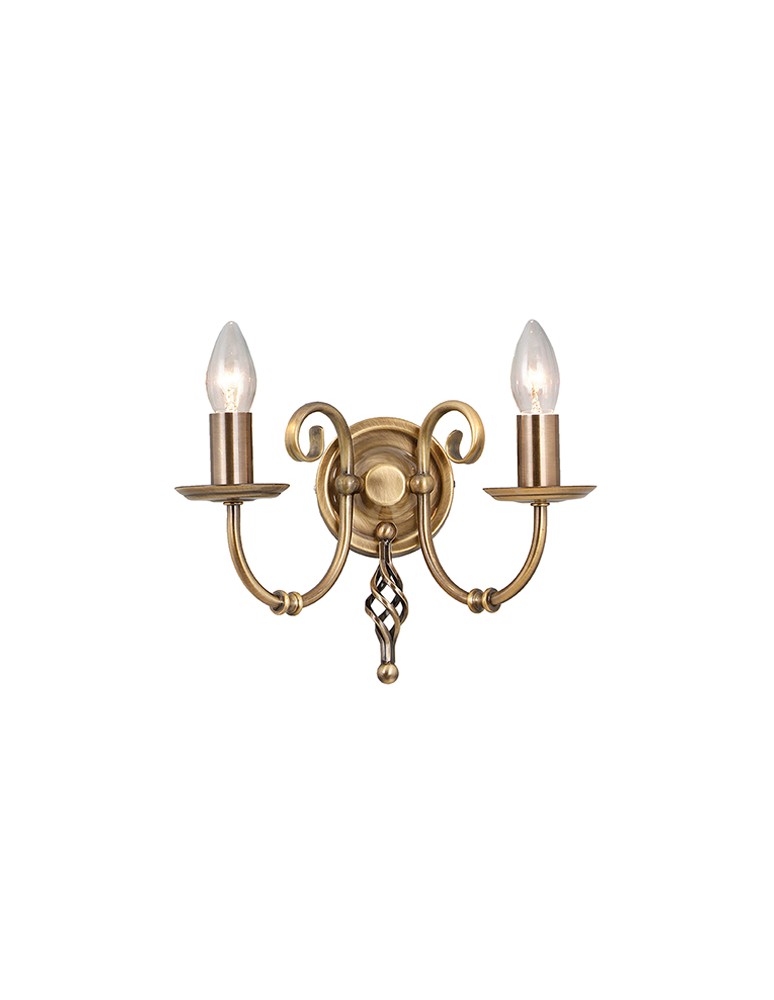 Kinkiety świecznikowe - Elstead ARTISAN 2x60W E14 ART2 AGD BRASS Kinkiet - produkt kolory-swiatla.pl 1