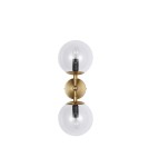 Light Prestige Dorado kinkiet 2 złoty Transp. 2xE14 złoty / transparentny Light Prestige Dorado kinkiet 2 złoty Transp. 2xE14 złoty / transparentny