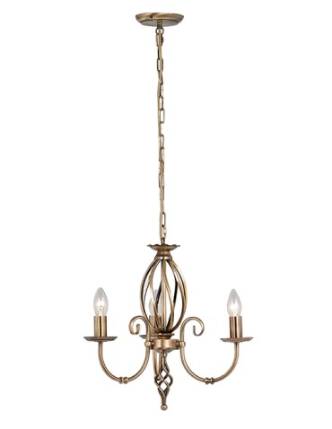 Elstead ARTISAN 3x60W E14 ART3 AGD BRASS Żyrandol