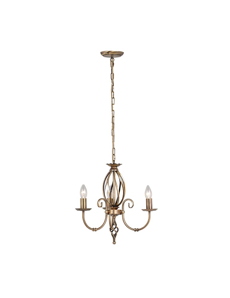 Żyrandole świecznikowe - Elstead ARTISAN 3x60W E14 ART3 AGD BRASS Żyrandol - produkt kolory-swiatla.pl 1