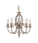 Żyrandole świecznikowe - Elstead ARTISAN 5x60W E14 ART5 AGD BRASS Żyrandol - product 1