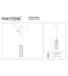 Maytoni Antic Wisząca E14 1x40W Brązowy MOD302PL-01CG Maytoni Antic Wisząca E14 1x40W Brązowy MOD302PL-01CG