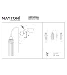 Maytoni Antic Ścienna E14 1x40W Brązowy MOD302WL-01CG Maytoni Antic Ścienna E14 1x40W Brązowy MOD302WL-01CG