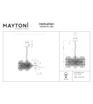 Maytoni Aster Wisząca E14 8x40W Złoty MOD007PL-08G Maytoni Aster Wisząca E14 8x40W Złoty MOD007PL-08G