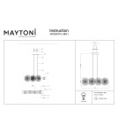 Maytoni Aster Wisząca E14 8x40W Złoty MOD007PL-08G1 Maytoni Aster Wisząca E14 8x40W Złoty MOD007PL-08G1