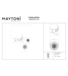 Maytoni Aster Ścienna E14 1x40W Złoty MOD007WL-01G Maytoni Aster Ścienna E14 1x40W Złoty MOD007WL-01G