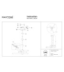 Maytoni Axis Wisząca LED 28W 3000K 3000lm Złoty  MOD106PL-L28G3K Maytoni Axis Wisząca LED 28W 3000K 3000lm Złoty  MOD106PL-L28G3K