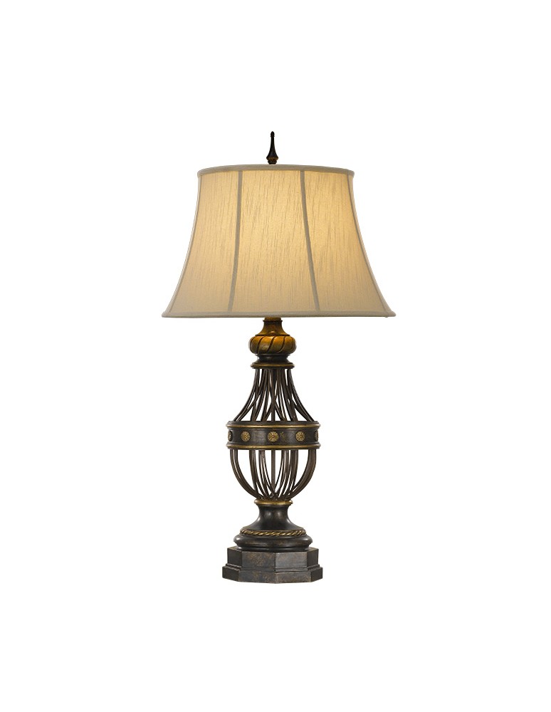 Lampy stołowe z abażurem - Feiss AUGUSTINE 1x60W E27 FE/AUGUSTINE TL Biurkowa - produkt kolory-swiatla.pl 1