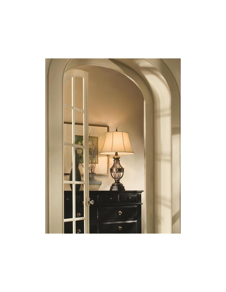 Lampy stołowe z abażurem - Feiss AUGUSTINE 1x60W E27 FE/AUGUSTINE TL Biurkowa - product kolory-swiatla.pl 2