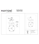 Maytoni Balance Wisząca G9 4x40W   Złoty  MOD317PL-04G Maytoni Balance Wisząca G9 4x40W   Złoty  MOD317PL-04G