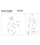 Lampy wiszące - Maytoni Balance Wisząca G9 6x40W   Czarny  MOD317PL-06B - product 4