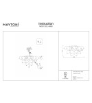 Lampy sufitowe - Maytoni Bolla Sufitowa E27 4x60W   Mosiądz  MOD133CL-04BS - product 4