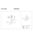 Lampy wiszące LED - Maytoni Fad Wisząca LED 46.7W 2996K 2222lm Czarny  MOD070PL-L48B3K - product 6