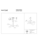 Lampy wiszące LED - Maytoni Fad Wisząca LED 38.5W 2994K 2137lm Czarny  MOD070PL-L38B3K - product 5