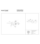 Maytoni Fad Ścienna LED 8.7W 2982K 448lm Czarny  MOD070WL-L8B3K Maytoni Fad Ścienna LED 8.7W 2982K 448lm Czarny  MOD070WL-L8B3K