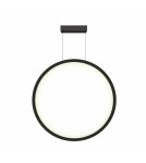 Lampy wiszące okręgi - Light Prestige Mirror lampa wisząca mała czarna IP44 LP-999/1P S BK 1xLED czarny - product 1