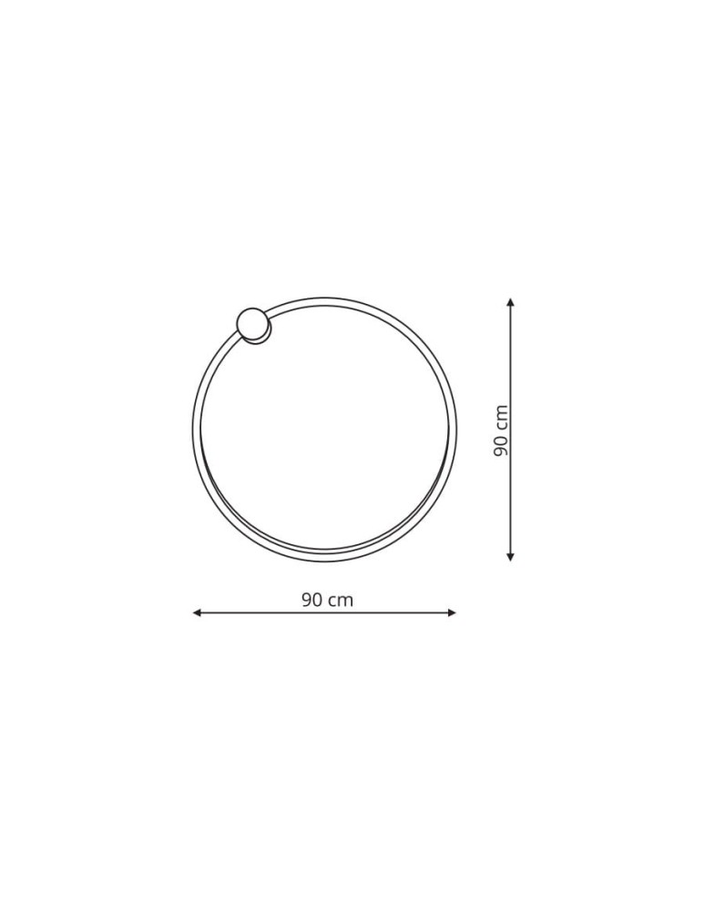 Light Prestige Mirror kinkiet duży czarny LP-999/1W L BK 1xLED czarny Light Prestige Mirror kinkiet duży czarny LP-999/1W L BK 1xLED czarny