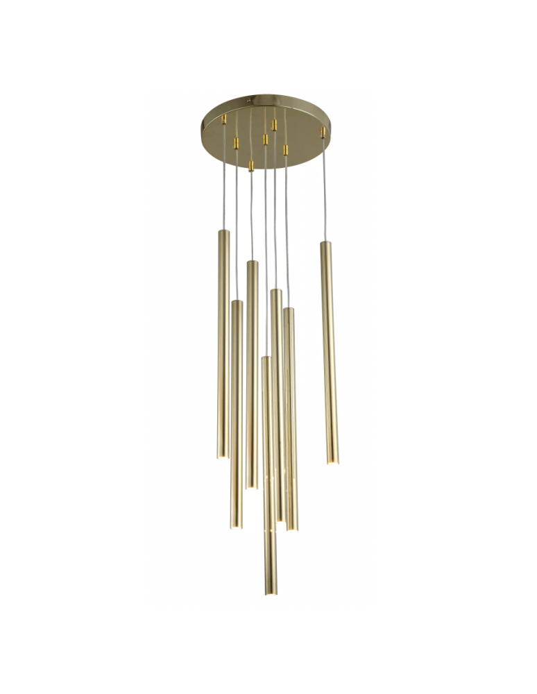 Light Prestige Lungo 7 złota lampa wisząca LP-894/7P GD 7xG9 złoty Light Prestige Lungo 7 złota lampa wisząca LP-894/7P GD 7xG9 złoty