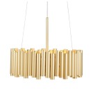 Lampy wiszące - Markslojd LEVEL Wisząca 3L Złoty 108047 - product 1
