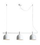 Lampy wiszące potrójne - ALDEX LAMPA WISZĄCA BERYL 3 BIAŁY, 3 x  max 60W (976E) - product 1