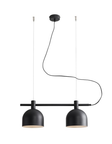 ALDEX LAMPA WISZĄCA BERYL 2 CZARNY, 2 x  max 60W (976H1)