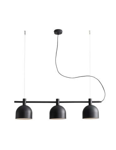 ALDEX LAMPA WISZĄCA BERYL 3 CZARNY, 3 x  max 60W (976E_1)