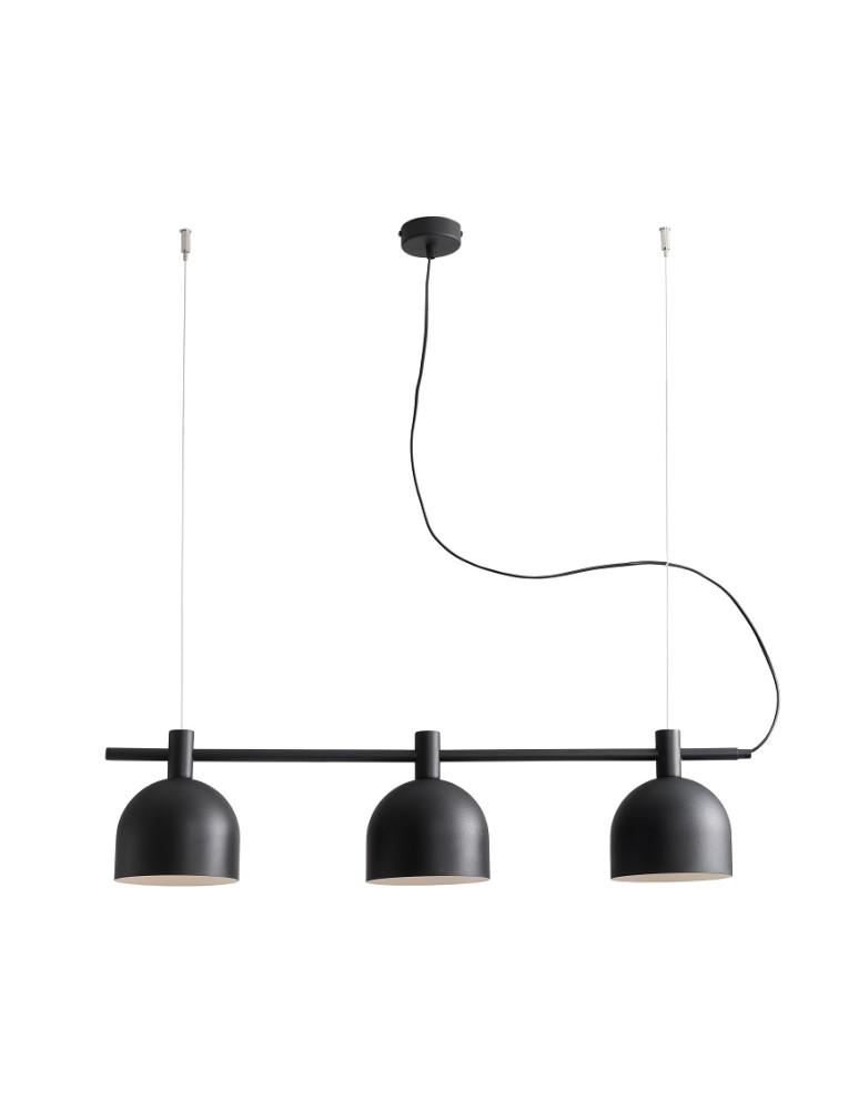 ALDEX LAMPA WISZĄCA BERYL 3 CZARNY, 3 x  max 60W (976E_1)