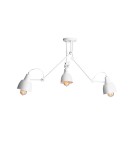 Lampy wiszące z regulowaną wysokością - ALDEX PLAFON AIDA 3 BIAŁY, 3 x  max 60W (814PL_E) - product 1