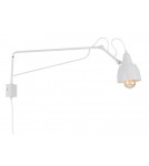 Kinkiety na wysięgniku - ALDEX KINKIET SOHO DUŻY BIAŁY, 1 x max 60 W (1002C_D) - product 1