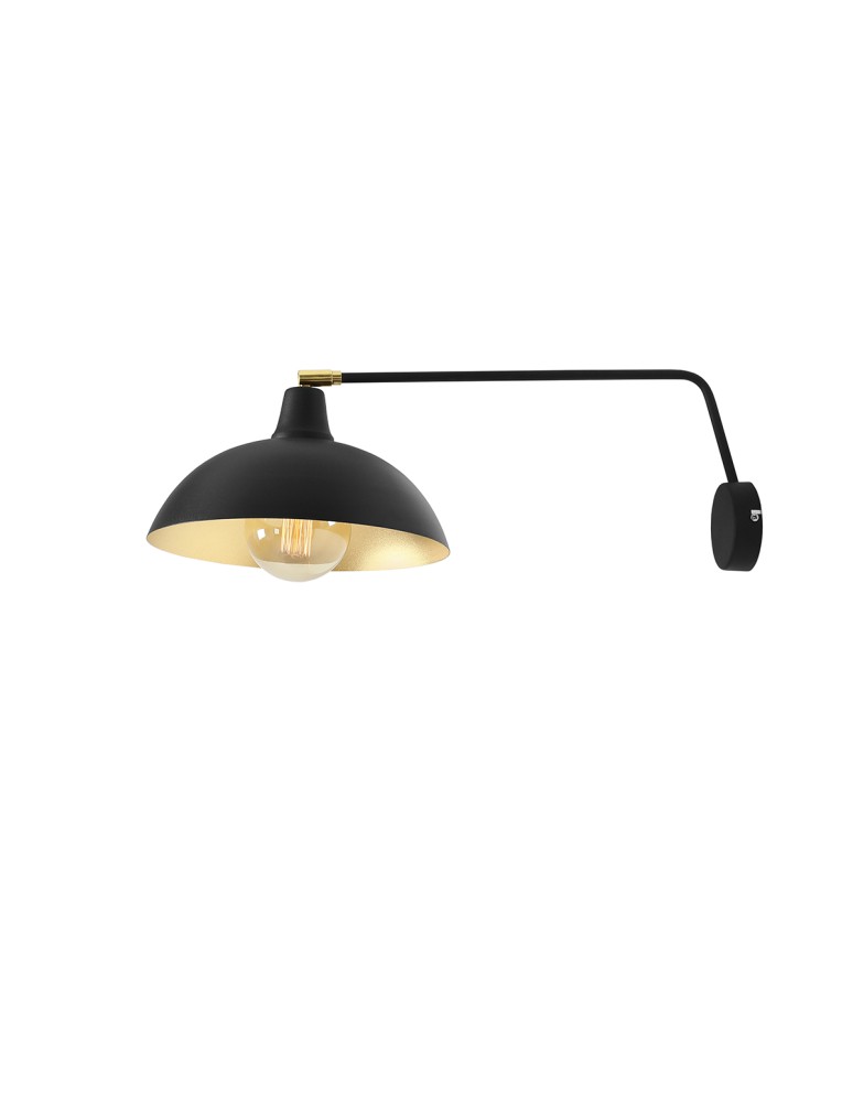 ALDEX KINKIET ESPACE CZARNY, 1 x 60W (1036C1)