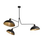 Lampy wiszące - ALDEX PLAFON ESPACE 3 CZARNY, 3 x 60W (1036E_1) - product 1