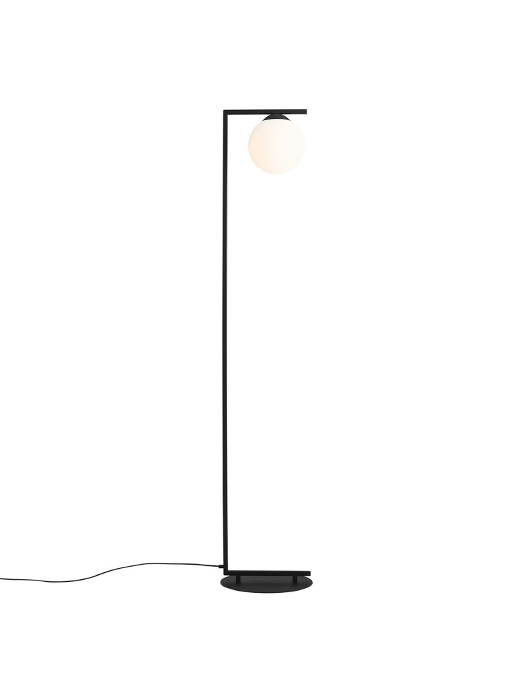 ALDEX LAMPA STOJĄCA ZAC CZARNY (klosz na dół), 1 x 60W (1038A1_1)