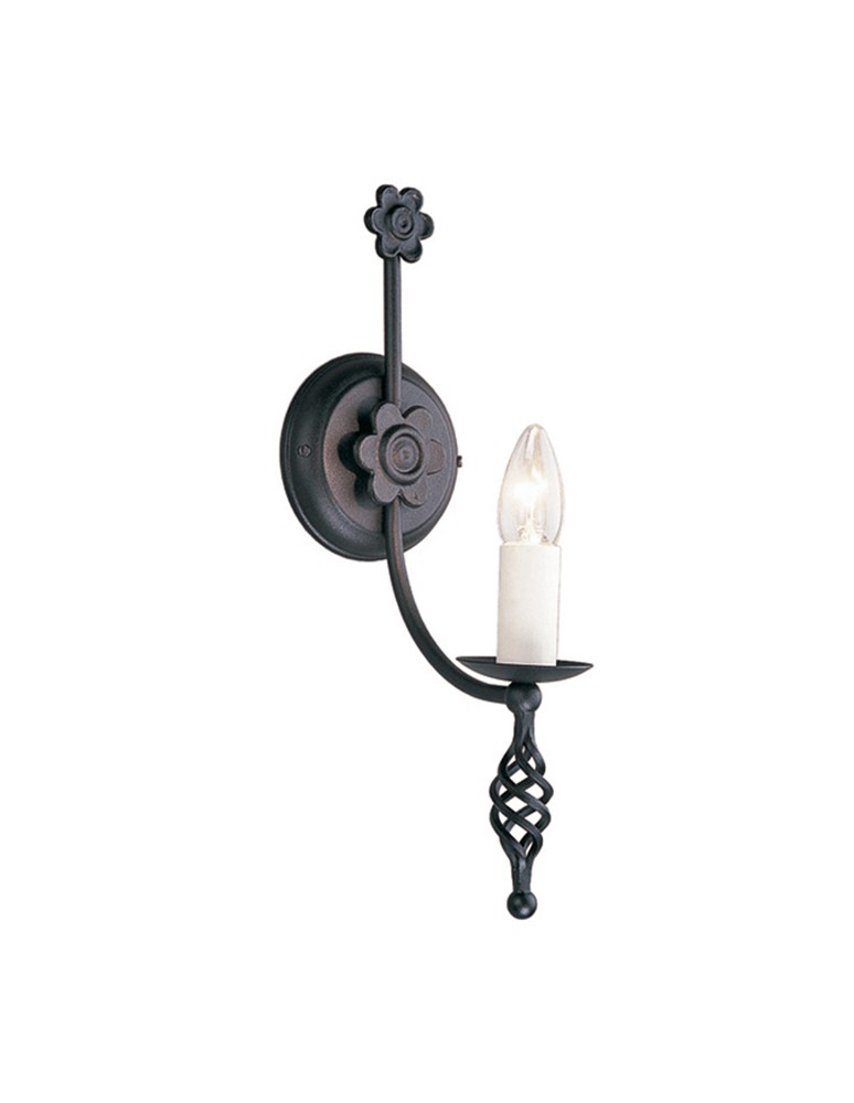 Kinkiety świecznikowe - Elstead Lighting Interior Kinkiet BELFRY 1x60W E14 BY1 BLACK - produkt kolory-swiatla.pl 1