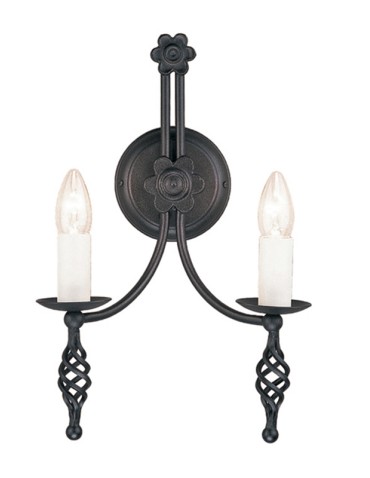 Elstead Lighting Interior Kinkiet BELFRY 2x60W E14 BY2 BLACK