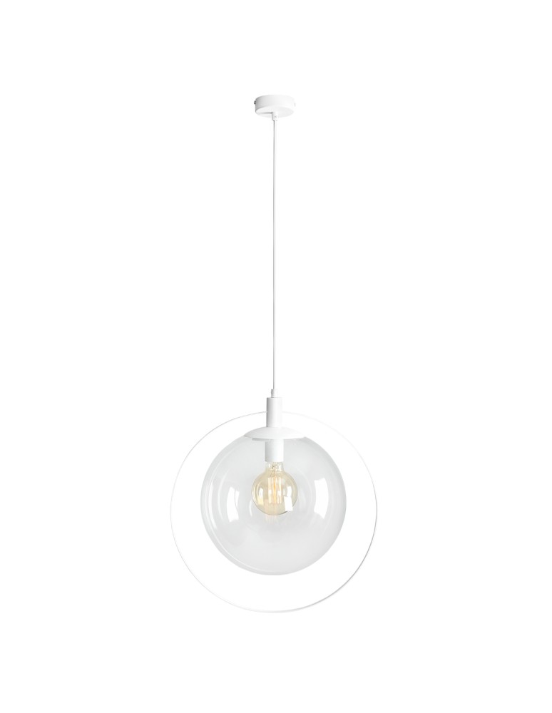 ALDEX LAMPA WISZĄCA AURA BIAŁY TRANSPARENT, 1 x 60W (1065G)