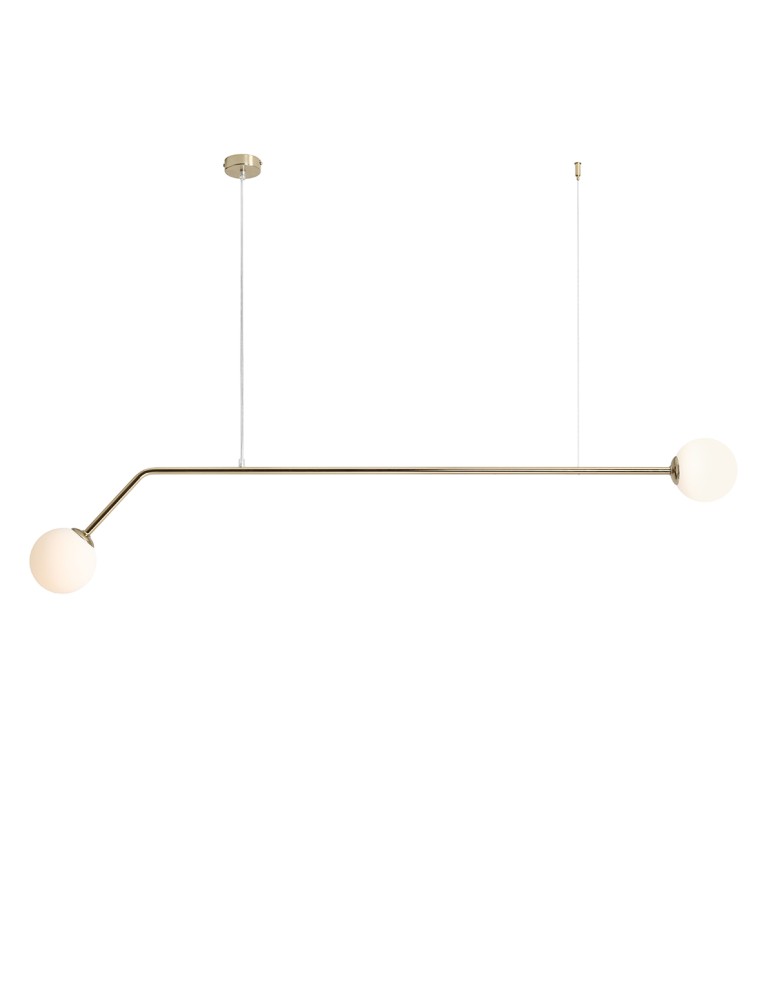 ALDEX LAMPA WISZĄCA PURE ZŁOTY, 2 x 40W (1064H30)