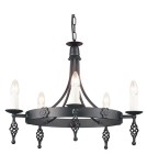 Żyrandole świecznikowe - Elstead Lighting Interior Wisząca BELFRY 5x60W E14 BY5 BLACK - product 1