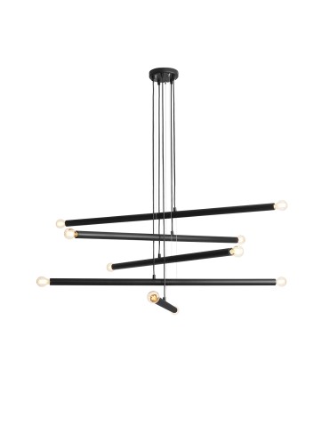 ALDEX LAMPA WISZĄCA TUBO 10 CZARNY, 10 x max 40W (1072M1)