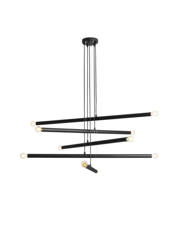 ALDEX LAMPA WISZĄCA TUBO 10 CZARNY, 10 x max 40W (1072M1)