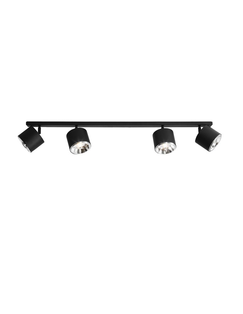 ALDEX PLAFON BOT 2x2 CZARNY, 4 x 35W (1047PL_L1)