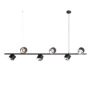 Lampy wiszące - ALDEX LAMPA WISZĄCA BOT 6 CZARNY, 6 x 35W (1047K) - product 1