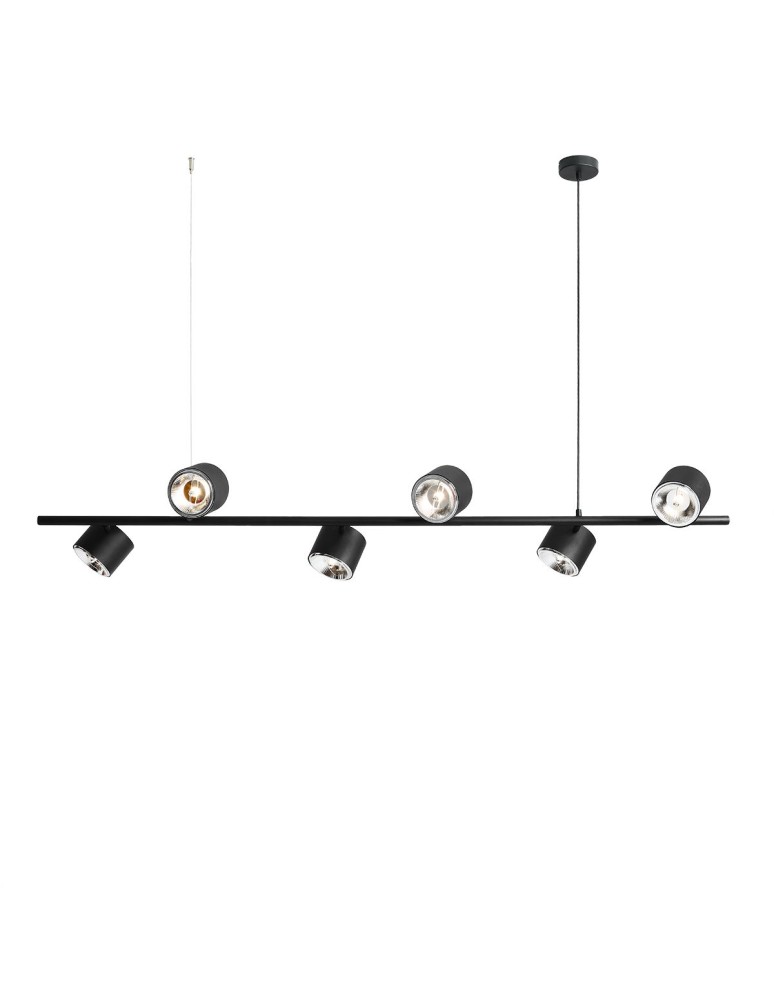 ALDEX LAMPA WISZĄCA BOT 6 CZARNY, 6 x 35W (1047K)