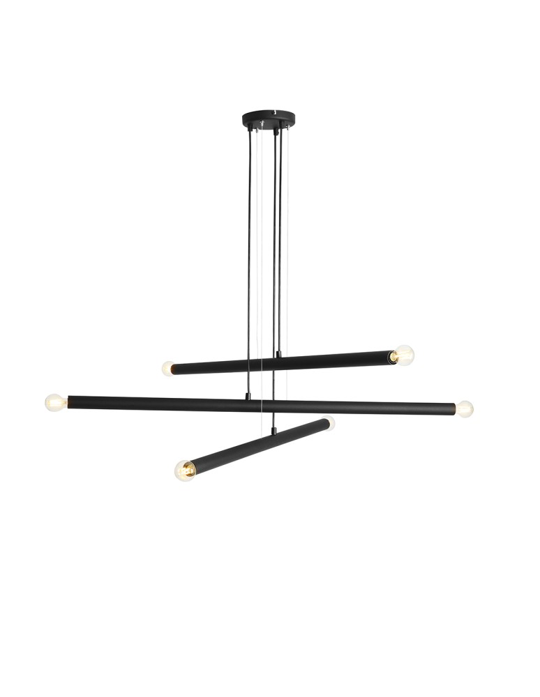 ALDEX LAMPA WISZĄCA TUBO 6 CZARNY, 6 x max 40W (1072K1)
